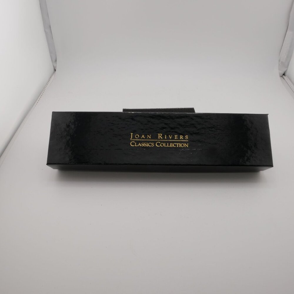 Joan Rivers Classics Collection Gold Watch w/ Aurora Borealis Leather Strap NIB - Picture 2 of 5